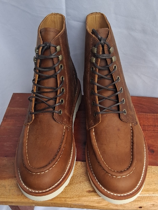 Quince Crafted Leather Moc Toe Boot Whiskey 10.5 main image 11